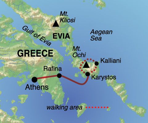 island hopping in ww2. Island of Evia