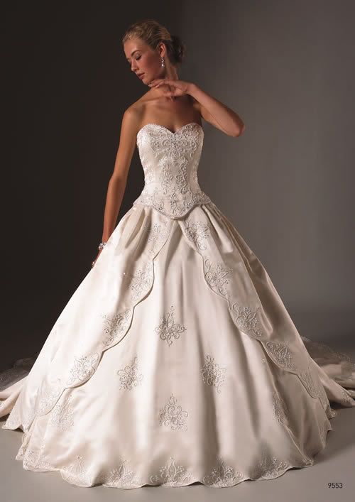 Silk Satin Bridal Gown Fashion