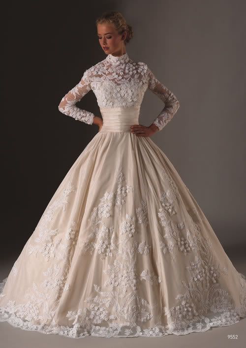 Justine Alexander wedding dress with long sleeve removable blouse