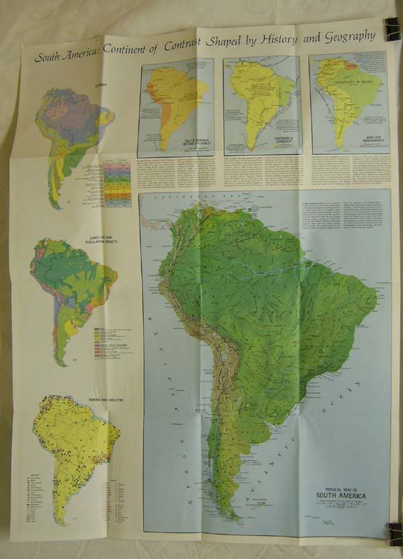 physical map of south america and central america. Physical Map of South America
