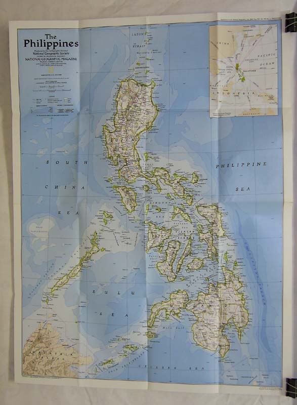 Philippines map - July 1986