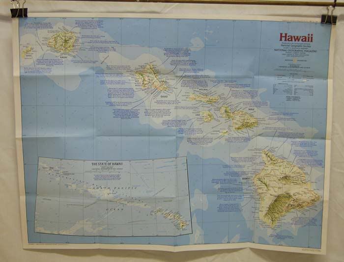 hawaii map america. Hawaii map - November 1983