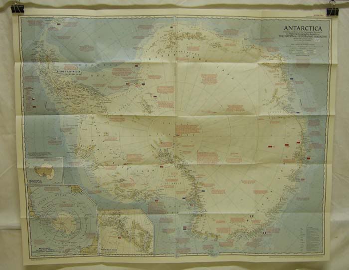 map of antarctica with cities. Antarctica - September 1957