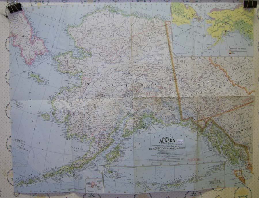 detailed map of usa with states and. State of Alaska - July 1959