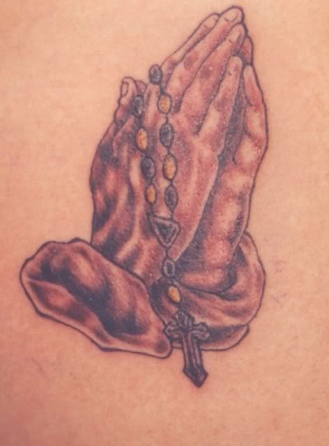 prayer hands tattoos. Religious hand tattoo. Praying hands Tattoo Image