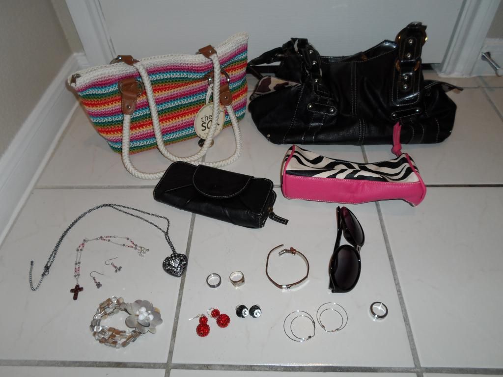 Assorted Jewelry and Purses