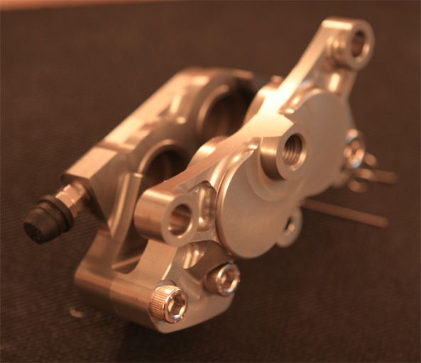 Brembo Goldline rear caliper.