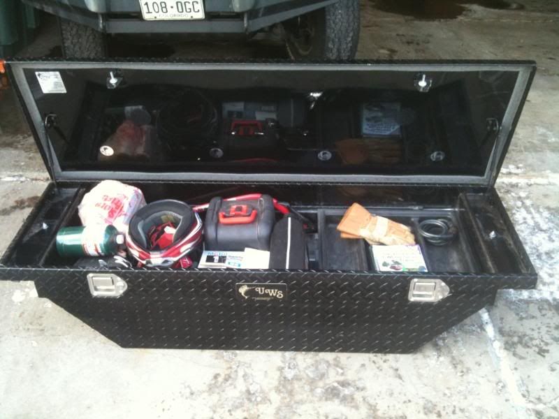 Black toolbox for toyota tacoma