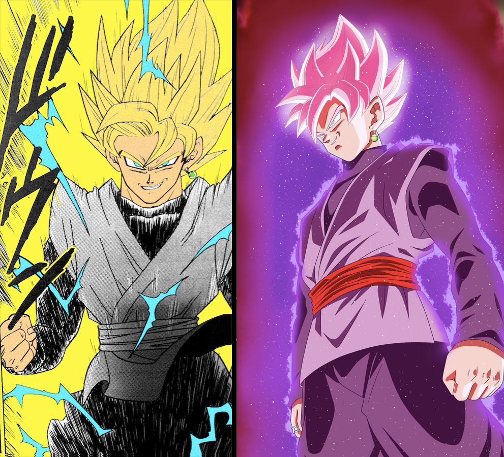 GOKU BLACK SSJ 2 VS VEGETA SSJ BLUE!! Manga colored by me