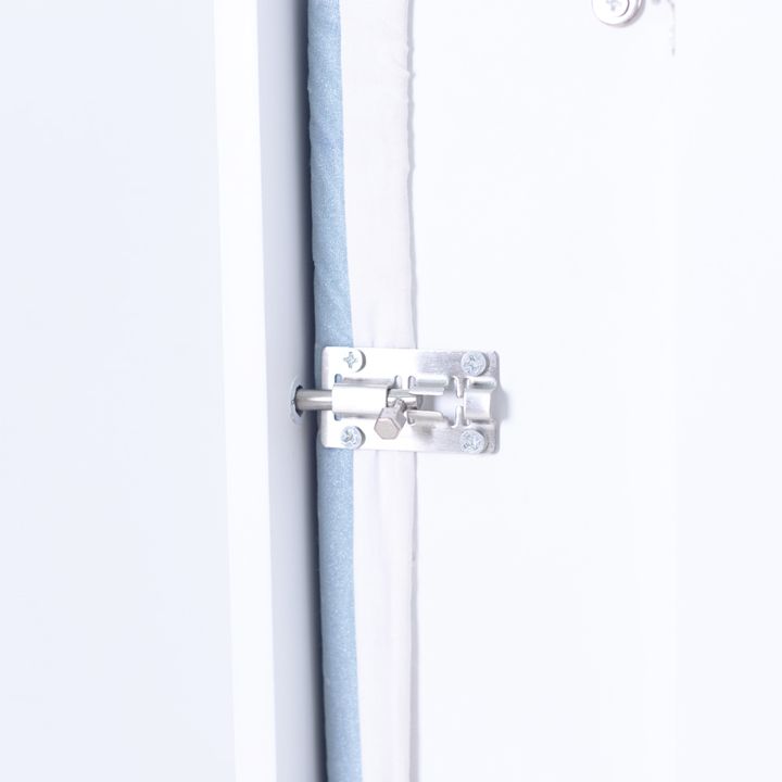 Ironing Board Organizer with Storage and Mirror Hide Away Wall