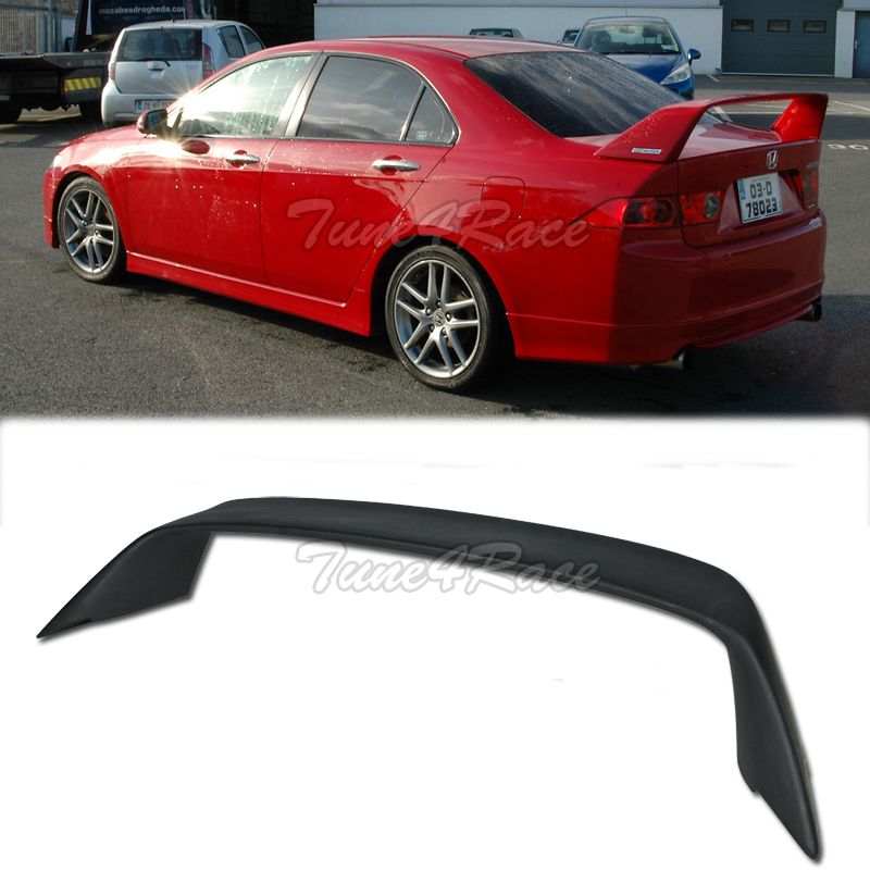 For 0408 Acura TSX Mugen Style Rear Spoiler Fiberglass Accord EuroR CL9