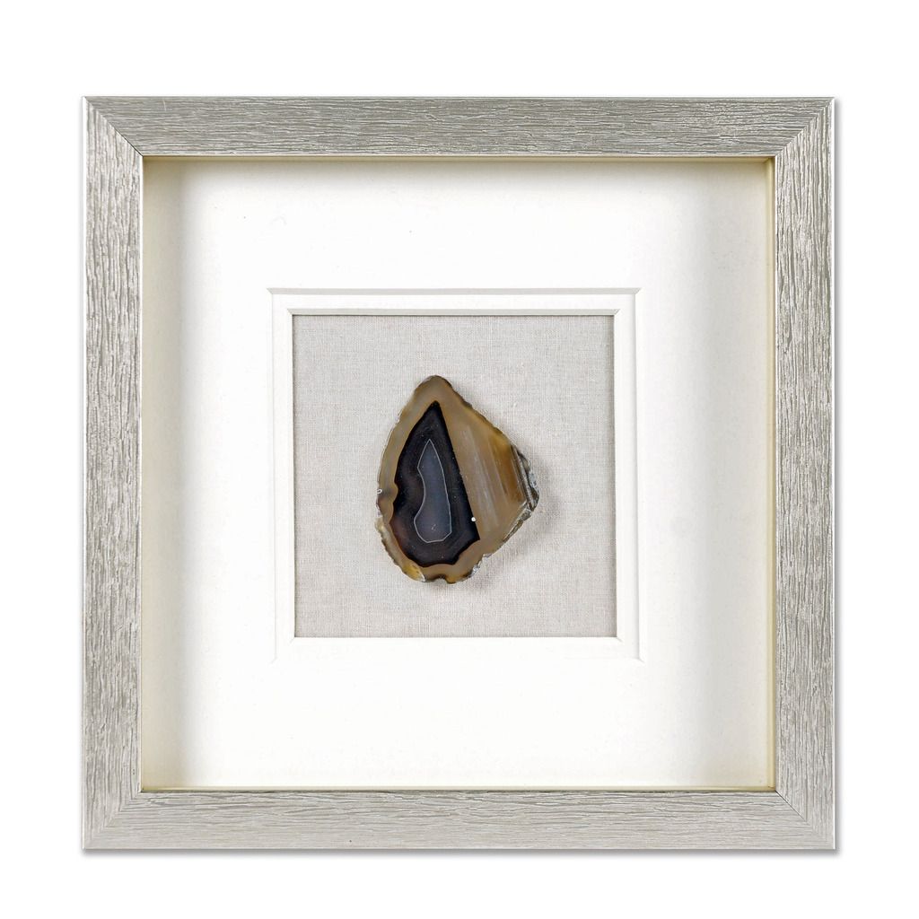 US Framed Nature Agate Slices Shadow Box Wall Hanging Art eBay