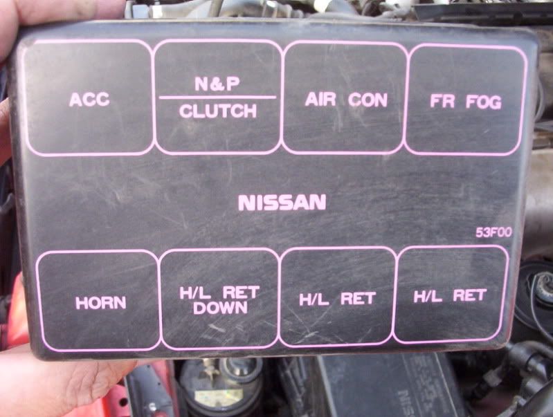 1995 Nissan 240sx fuse panel
