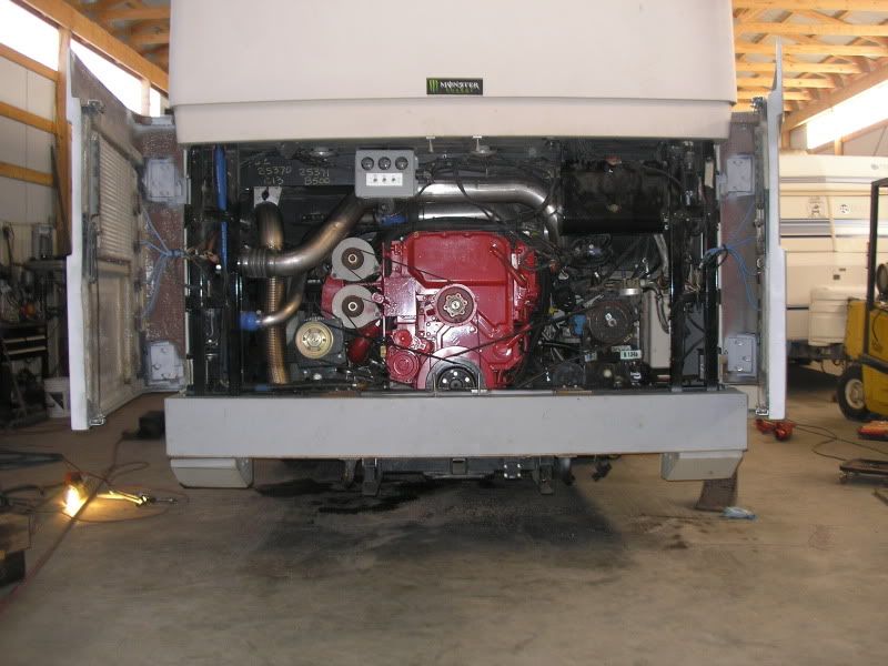 Bluebird bus with Cummins engine swap