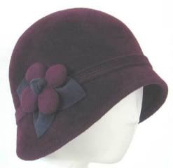 1920's felt cloche,cloche hats,cloche hat_Chloe