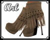Arl Fringed Boots Brown