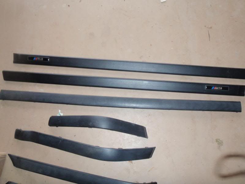 FS Full OEM used E36 M3 Moldings. Textured front and back with smooth