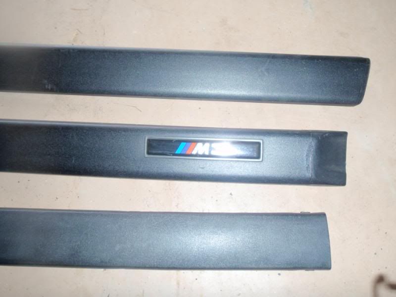 FS Full OEM used E36 M3 Moldings. Textured front and back with smooth