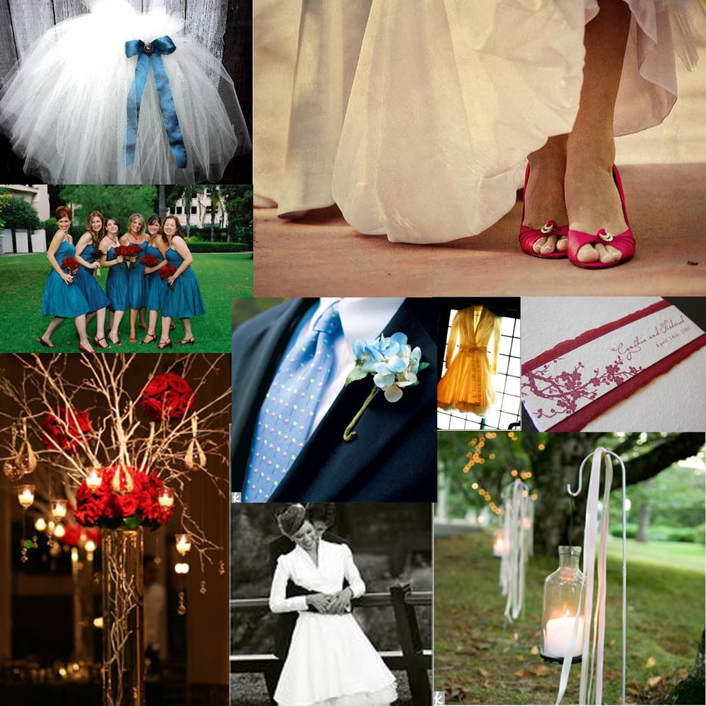 red white and blue inspiration board