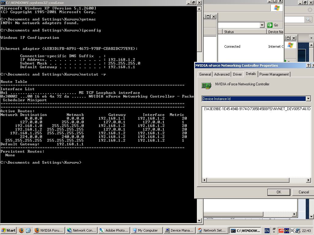 Onboard NIC not detected/showing up... tried a LOT of things