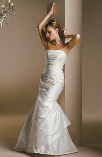 Essense Couture Superb Slim A-line Silk Gown