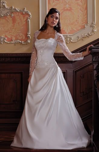 Angel Satin Bridal Gown With Famous Design