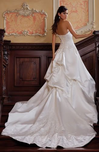 Essense Of Australia Angel Satin Bridal Gown Back