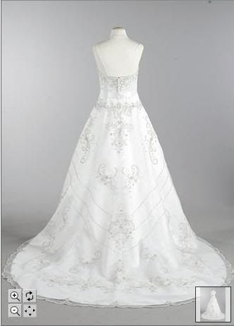 Oleg Cassini Satin A-line Back