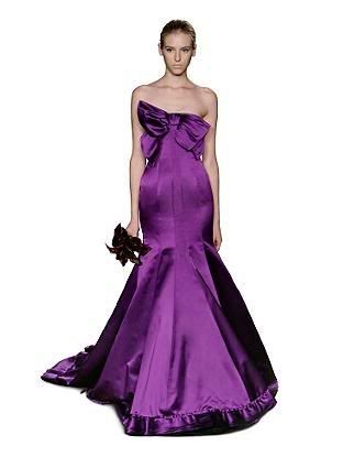 wedding gown silk wrapped in soft purple fabric