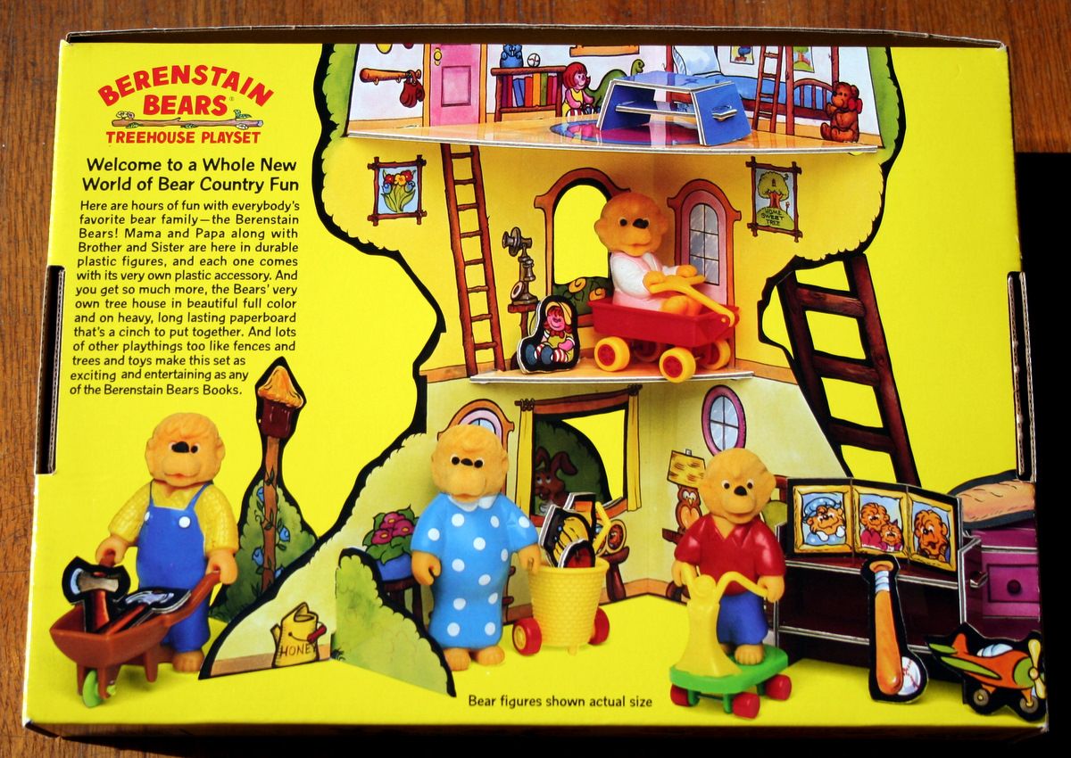 BERENSTAIN BEARS TREEHOUSE PLAYSET VINTAGE 1989 FIGURE | eBay