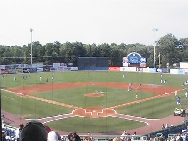 Field overview from press box