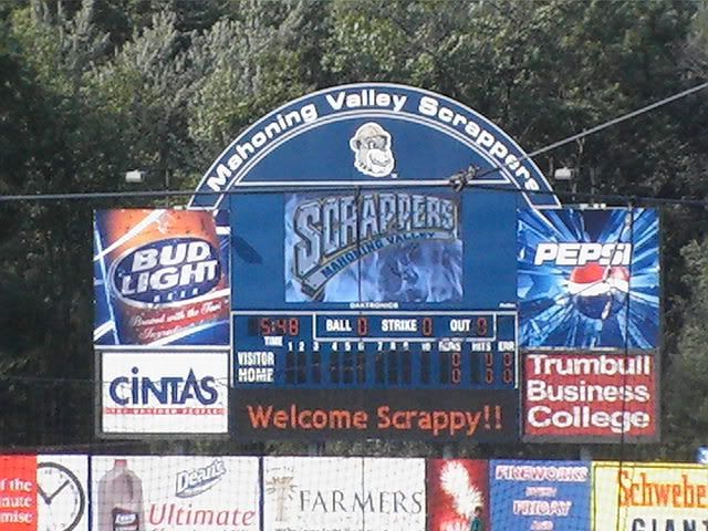Scrappers scoreboard