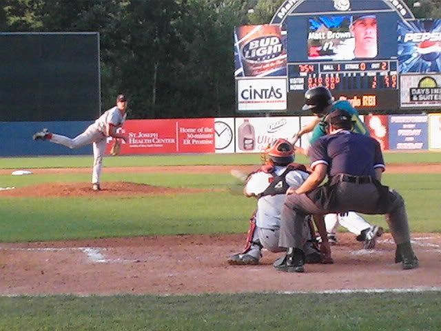 Matt Brown at the plate