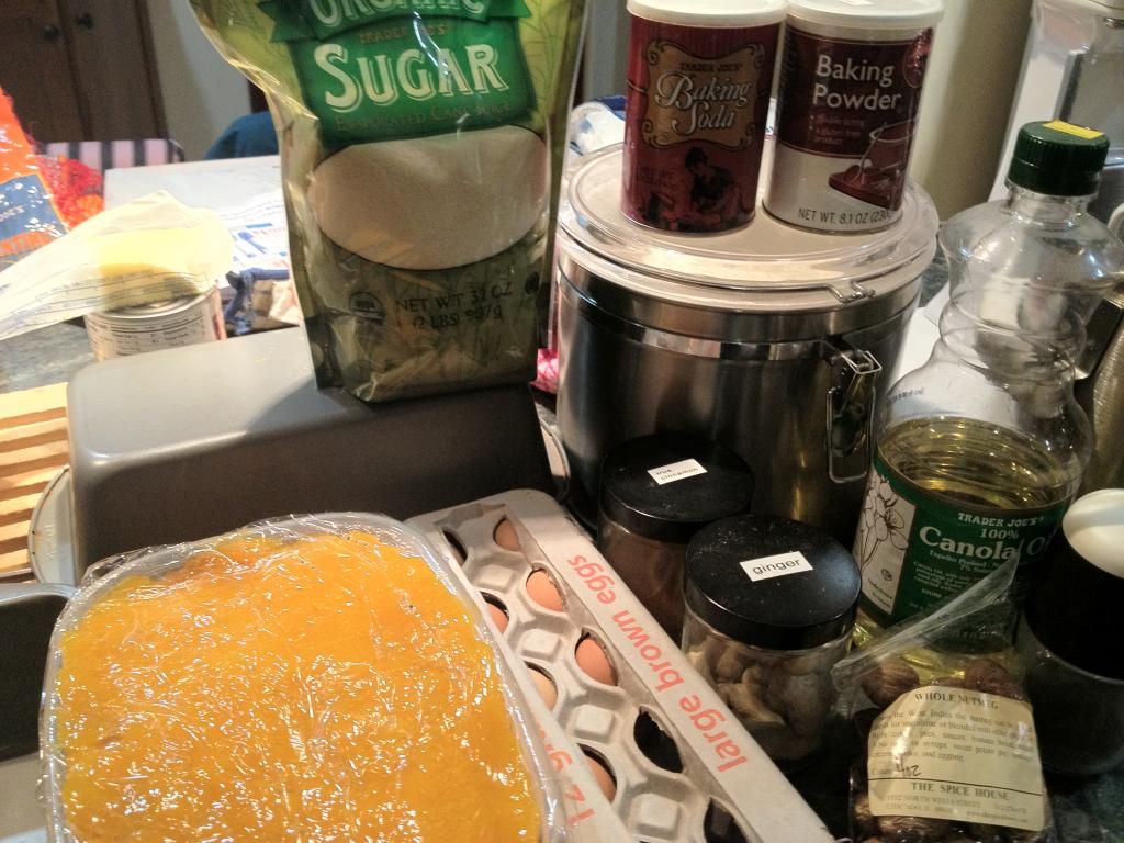 Pumpkin Bread Ingredients