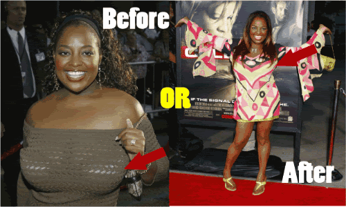queen latifah before and after breast reduction