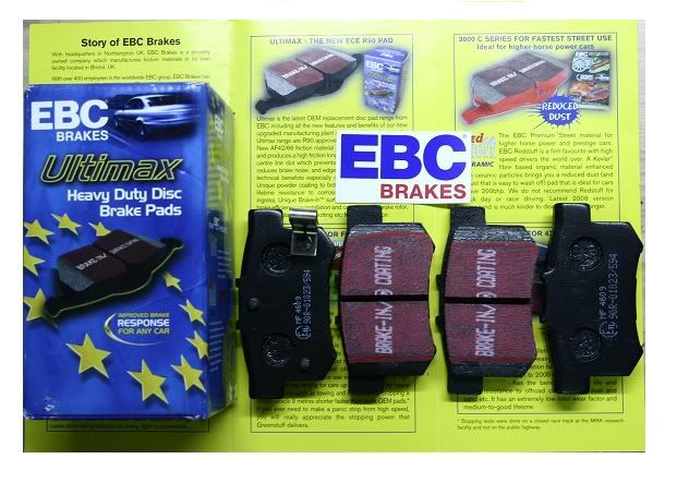EBC Brakes ผ้า-จานเบรคตรงรุ่น สมรรถนะสูง **มีผ้า DC5, Spoon, S2000 และเบรคแต่งหลายรุ่นด้วย