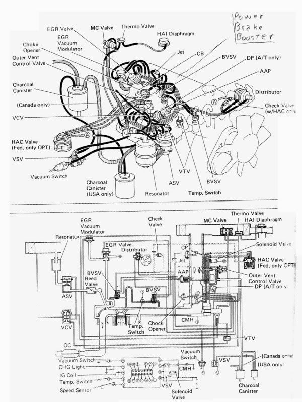 1990 Toyota Celica Vacuum Diagram