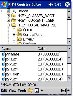 PHM Registry editor - Trustworthy registry editor for PPC