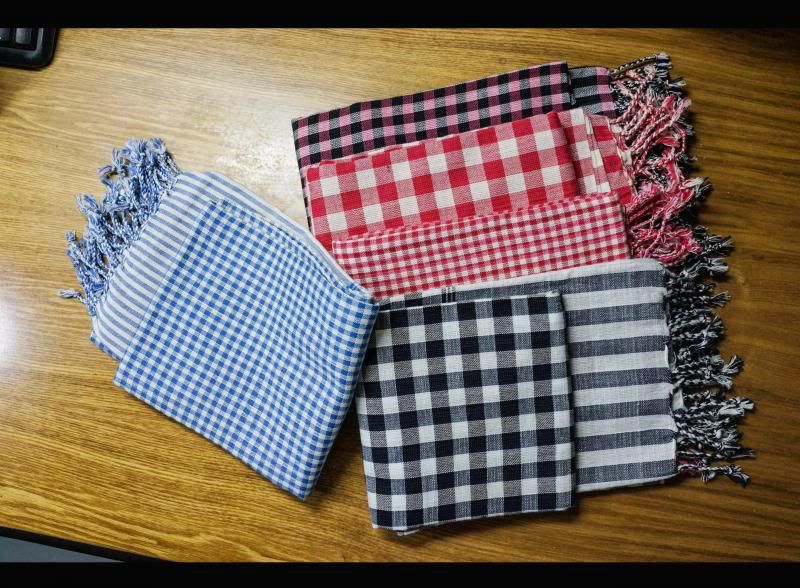 Bán Khăn Rằn Cambodia 100% Cotton .