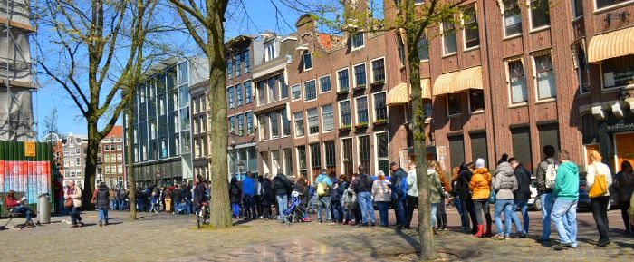 Queue at Anne Frank House