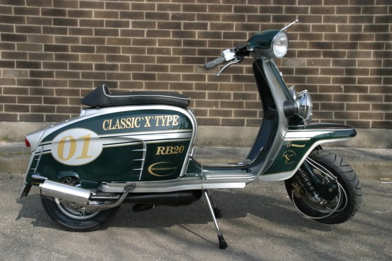  Lambrettas in Nottingham their latest dealer special the X Type