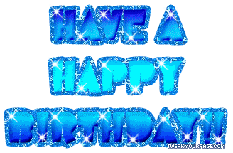 sparkly-have-a-happy-birthday.gif blue birthday image by logan54
