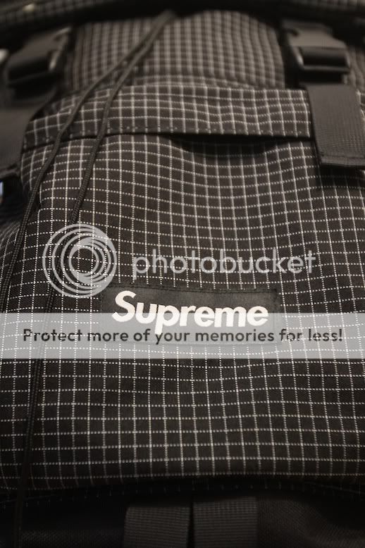 SUPREME BACKPACK BLACK RIP STOP A/W 2009 BACKPACK WTAPS VISVIM  