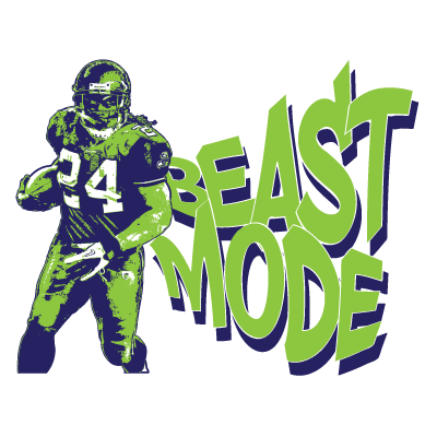 Seattle Seahawks Marshawn Lynch Beast Mode Photo by ...