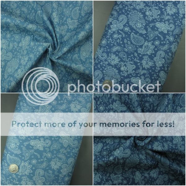 paisley denim fabric