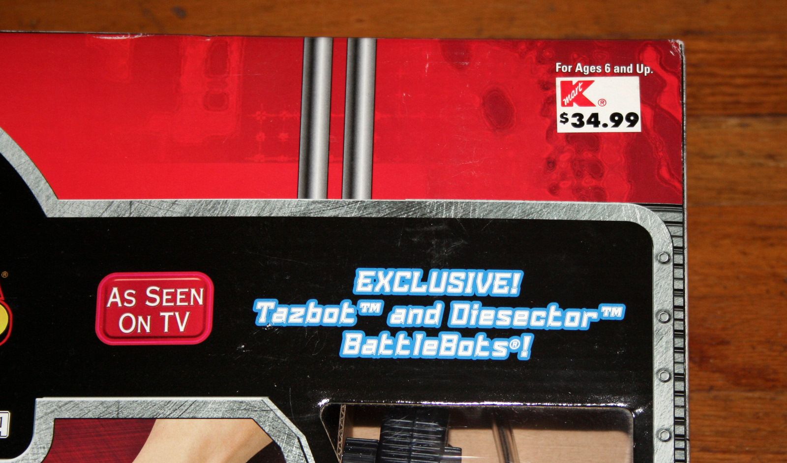 BATTLE BOTS BATTLEBOX ARENA MIB 2001 TAZBOT DIESECTOR  