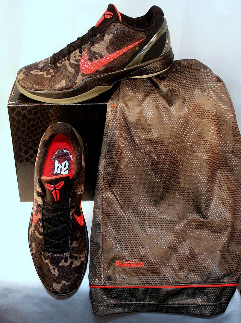 NIKE ZOOM KOBE VI ITALIAN CAMO MENS SZ 12 LEBRON SOLDIER ALL OVER 