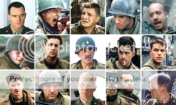 Saving Private Ryan actors (picture click) Quiz - By mallard