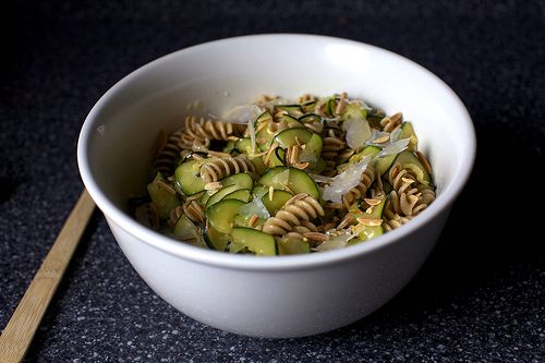 Zucchini, Green Bean and Almond Salad