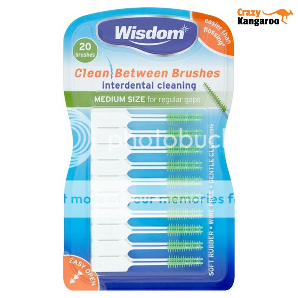 Wisdom Clean Between Interdental Brushes Pack of 20 x 6 (120 brushes